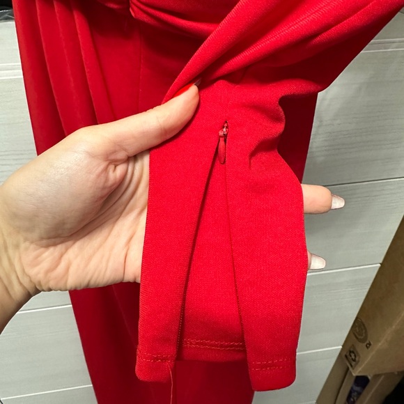 Ronny Kobo Red Lorinna High Slit Dress - Picture 8 of 8